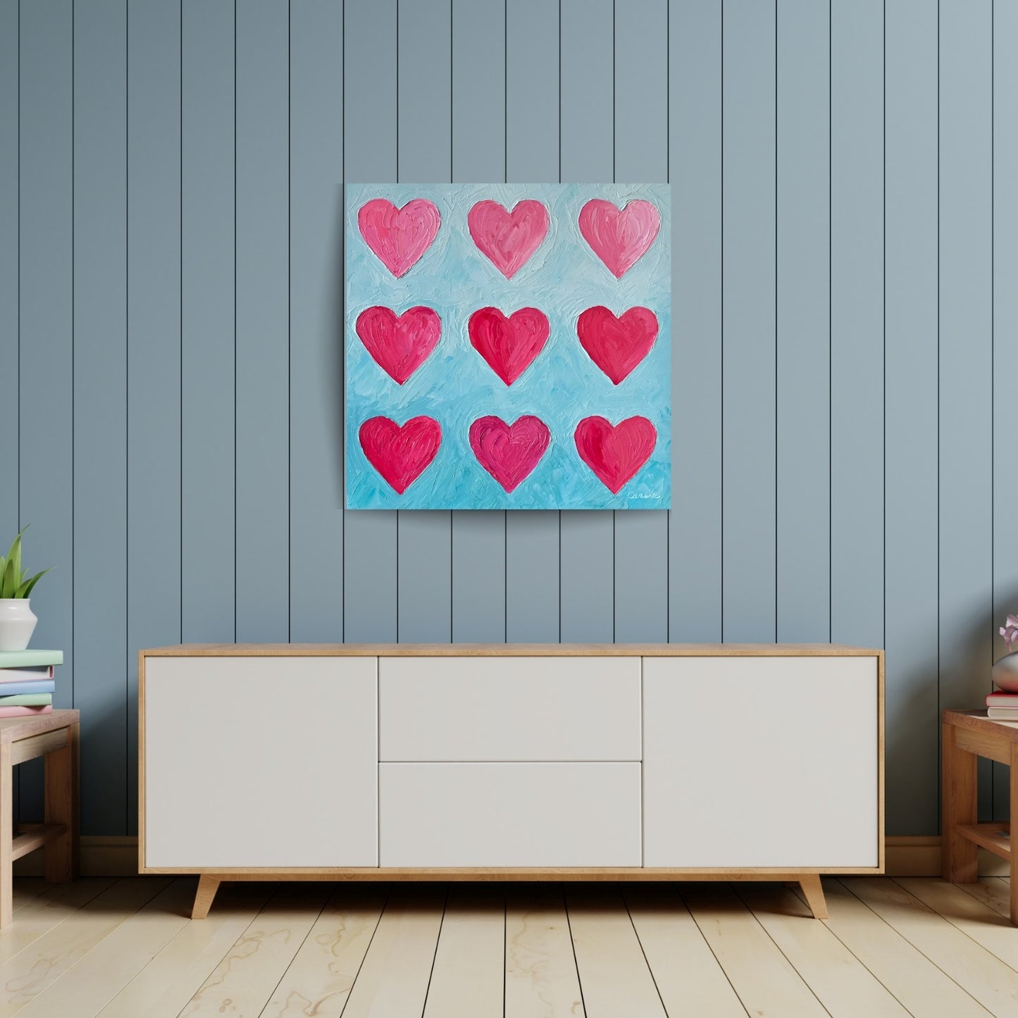 Blushing Hearts – Original Oil Painting by Cassie Holmes