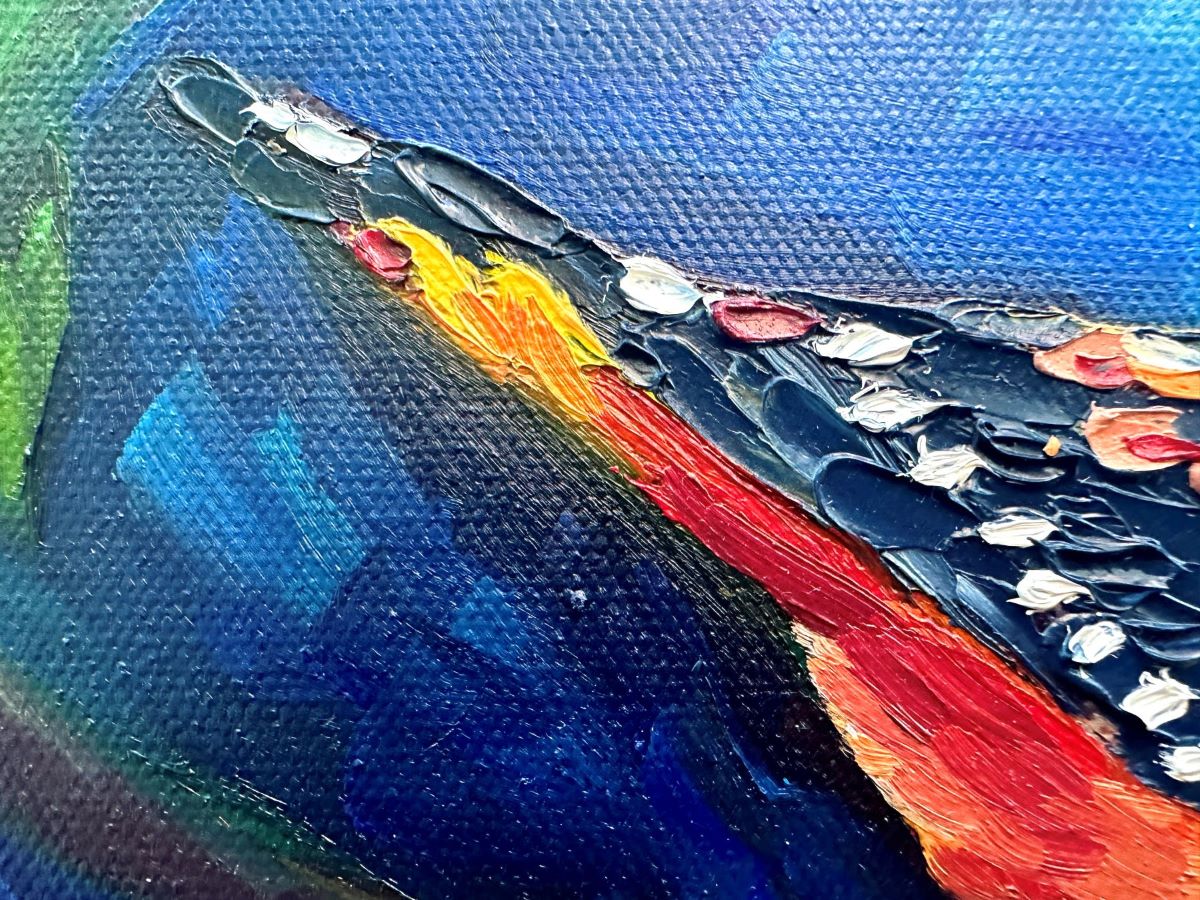 Eve of the Pardalote – Original Oil Painting by Cassie Holmes