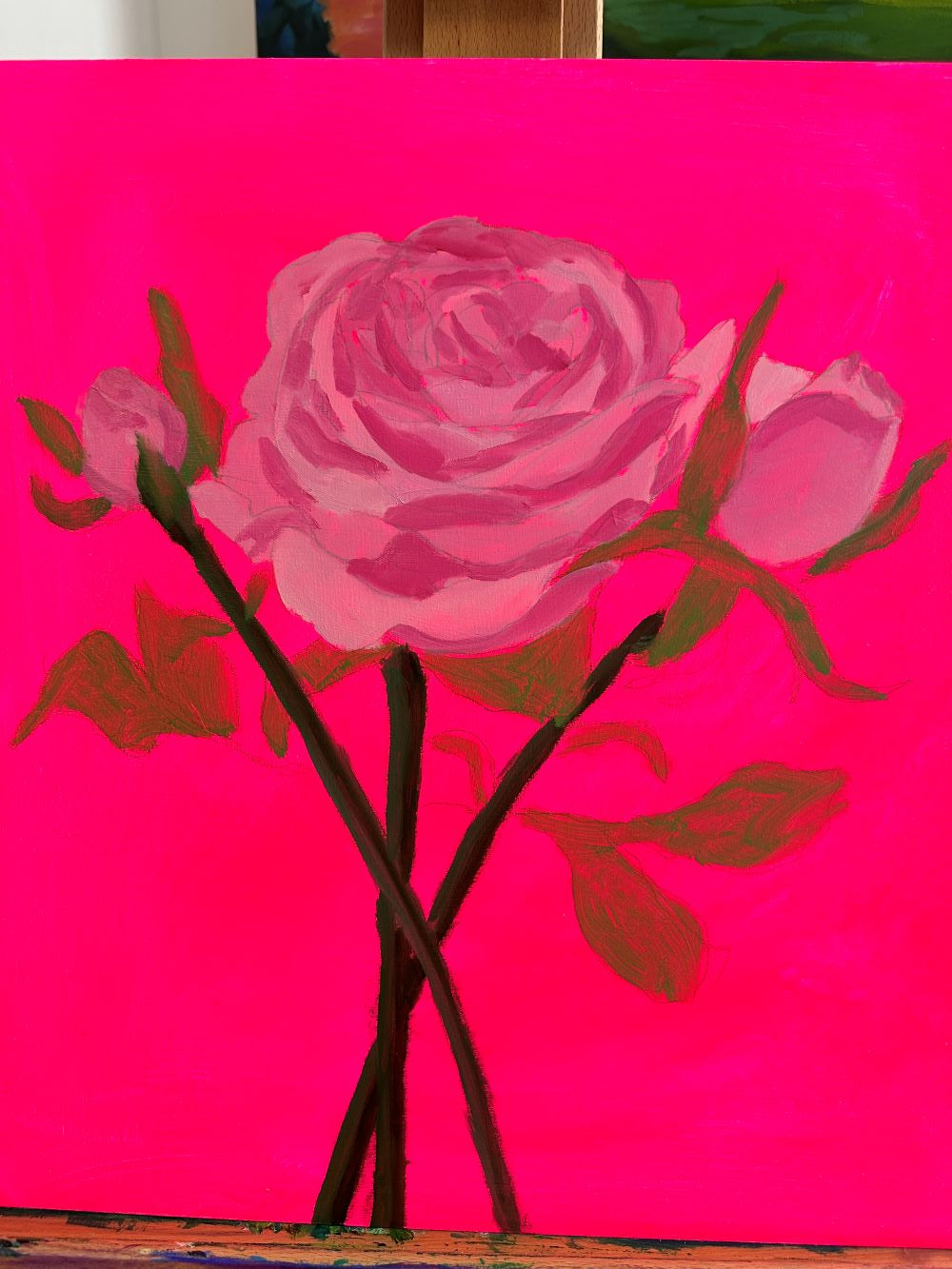 Reaching for the Top - Original Oil Painting by Cassie Holmes