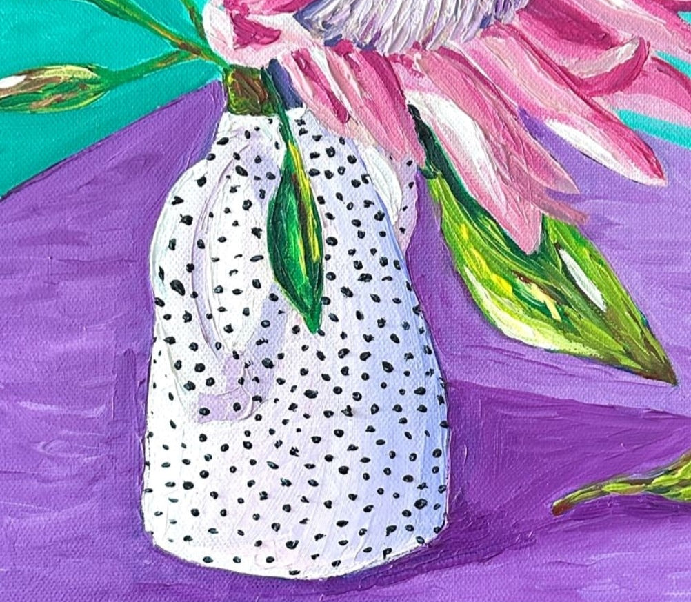 Spotty Protea – Original Oil Painting by Cassie Holmes