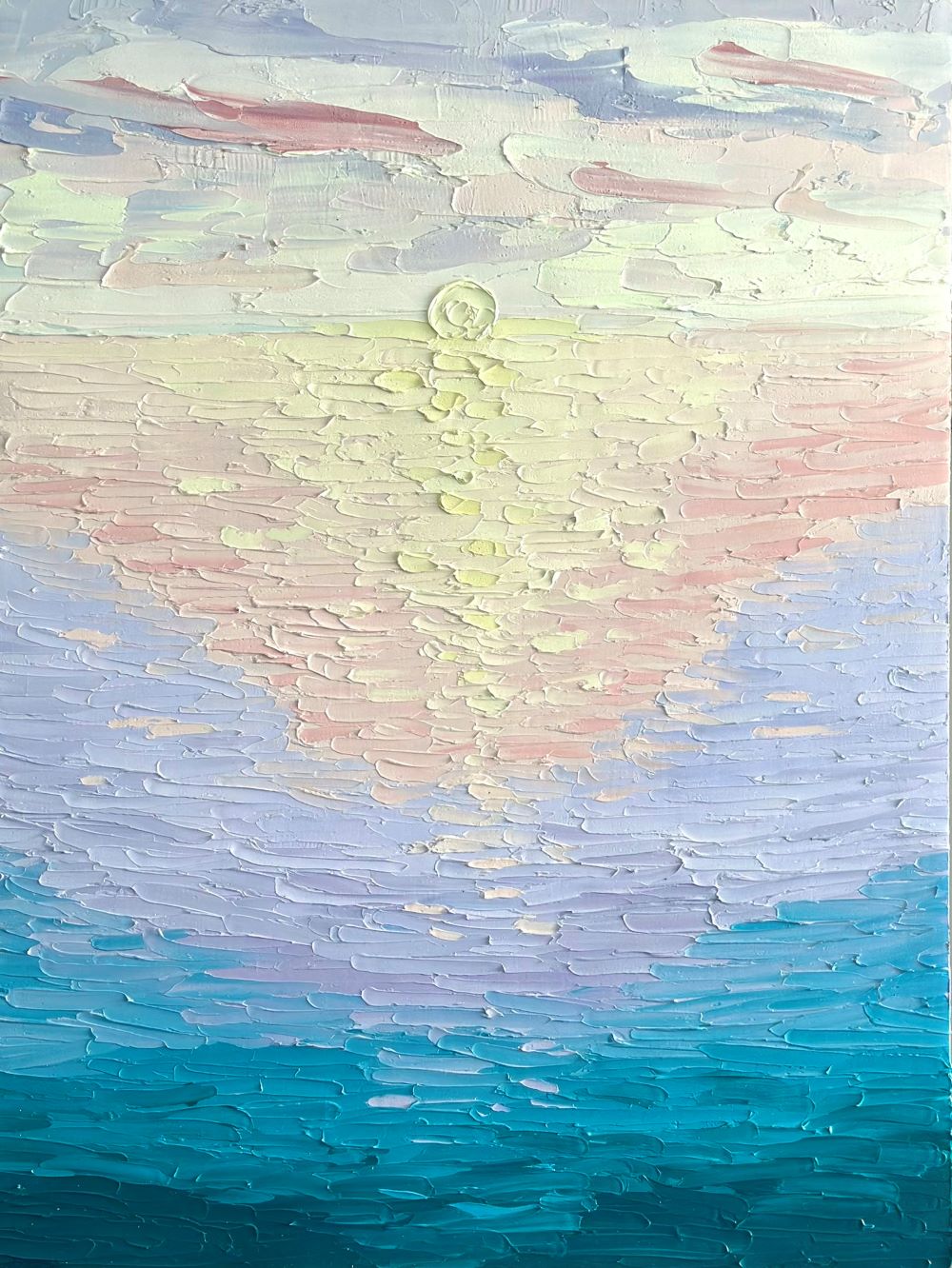 Sunset Dreams – Textured Sunset Oil Painting by Cassie Holmes