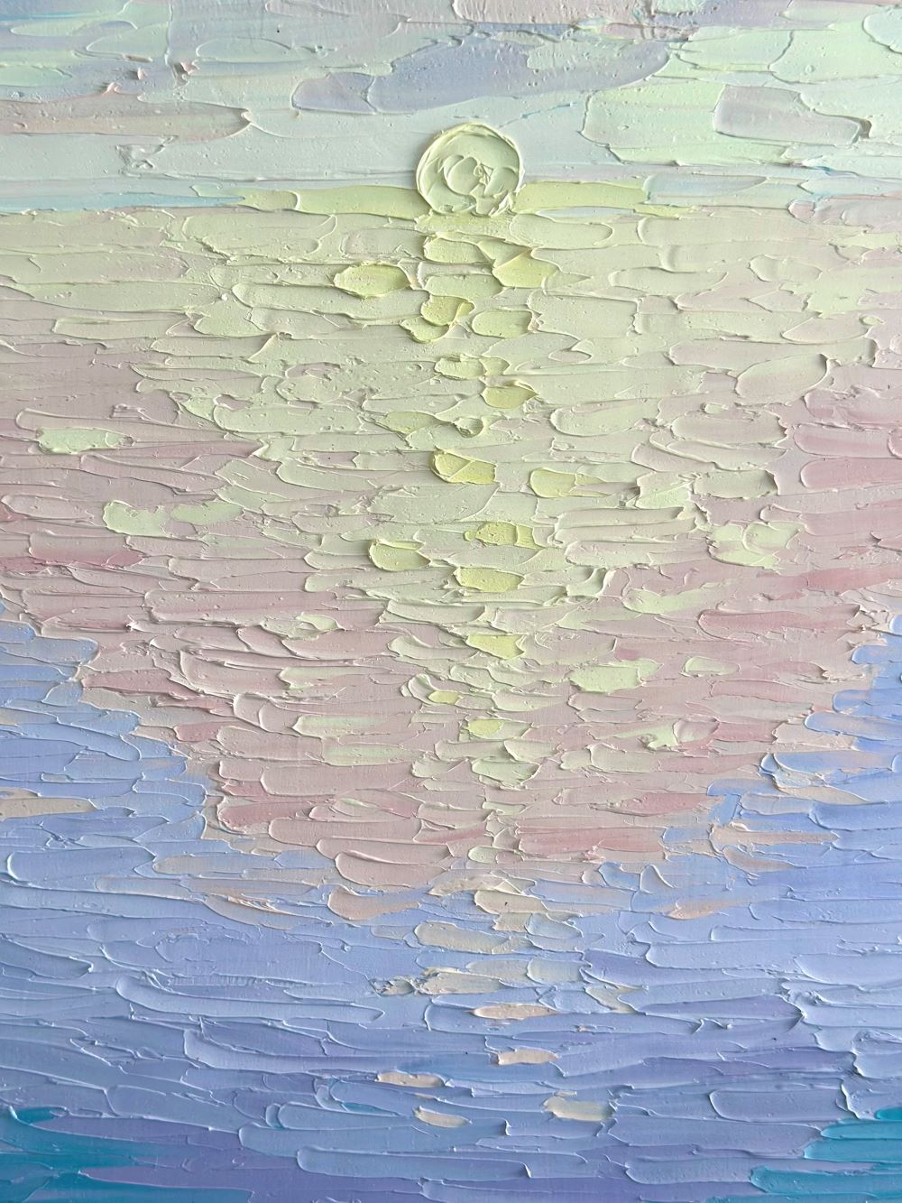 Sunset Dreams – Textured Sunset Oil Painting by Cassie Holmes