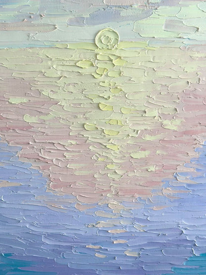 Sunset Dreams – Textured Sunset Oil Painting by Cassie Holmes