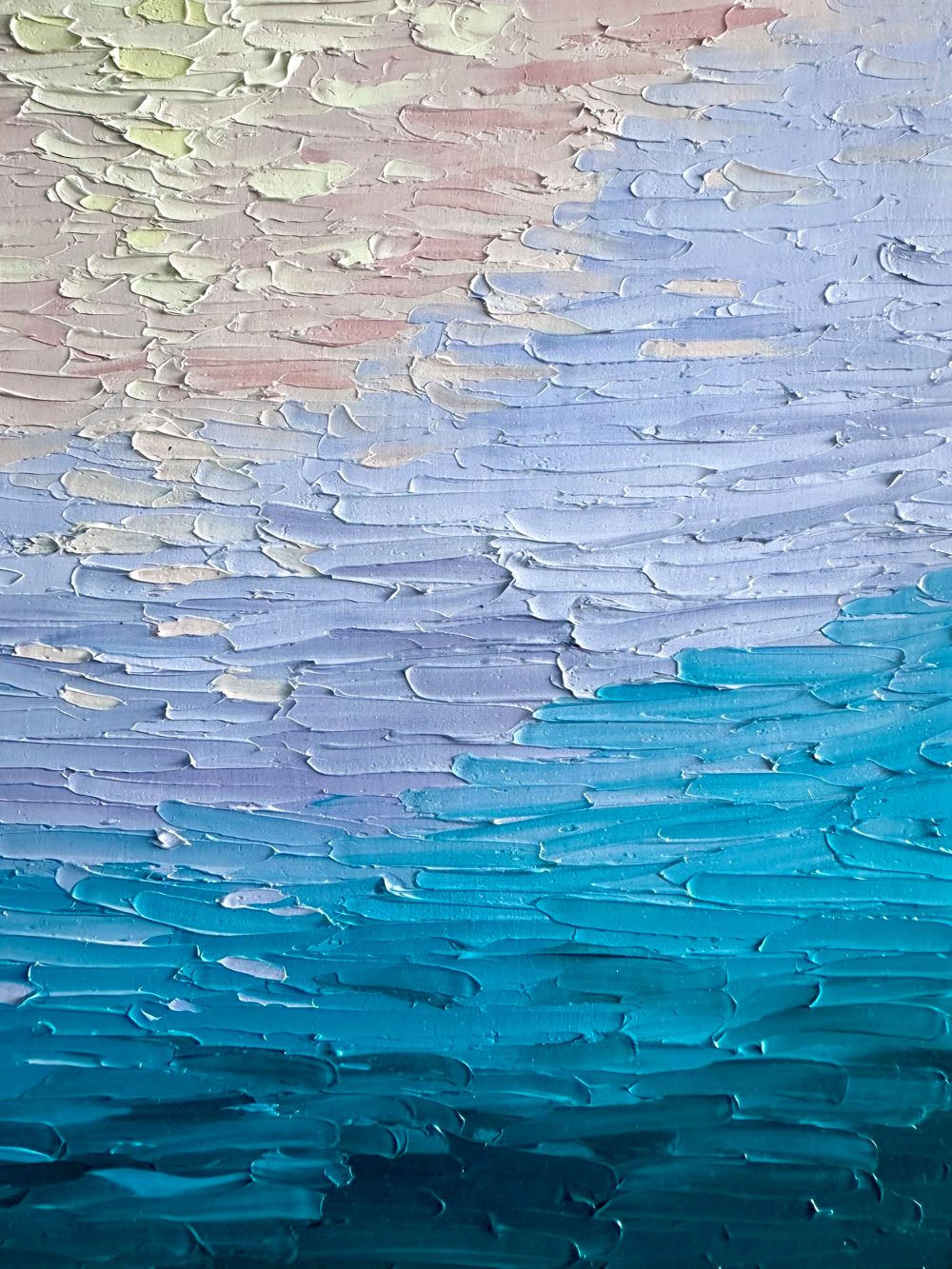 Sunset Dreams – Textured Sunset Oil Painting by Cassie Holmes