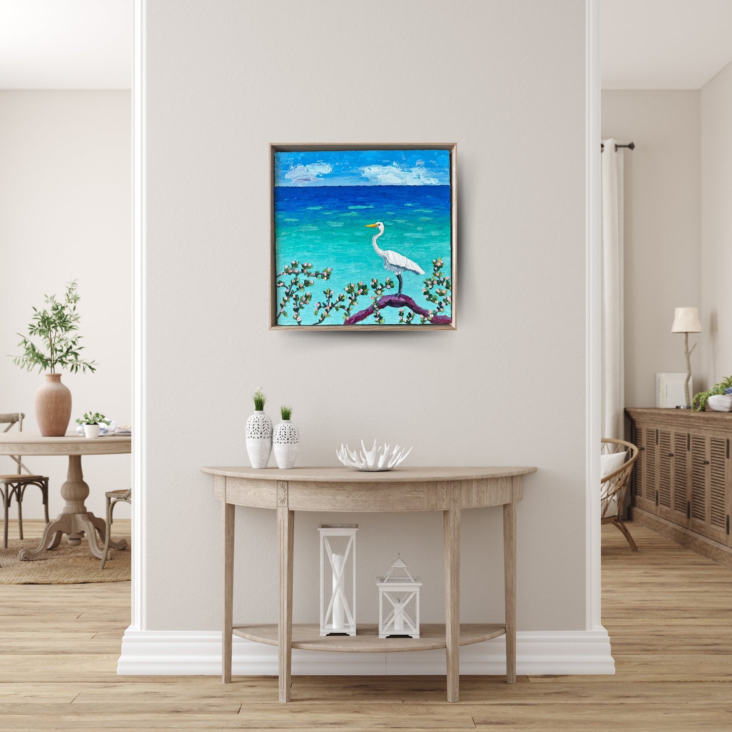 Sunday Morning Vibes – Original Ocean Oil Painting by Cassie Holmes