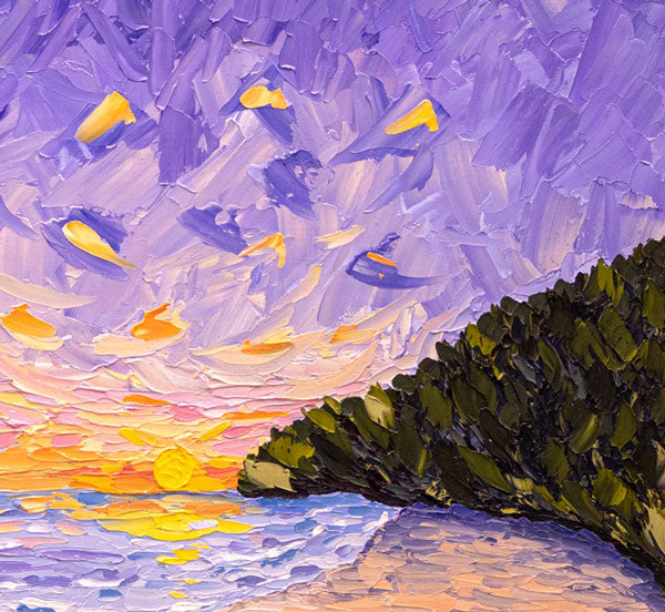 Aussie Sunset - Original Kangaroo Oil Painting by Cassie Holmes