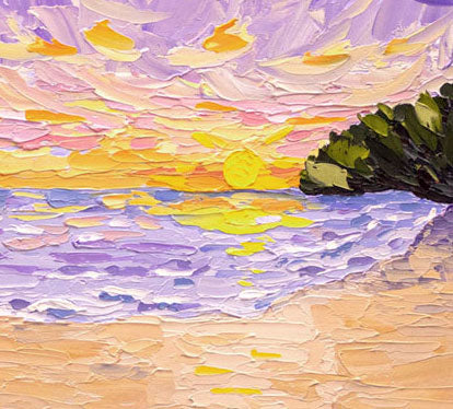 Aussie Sunset - Original Kangaroo Oil Painting by Cassie Holmes