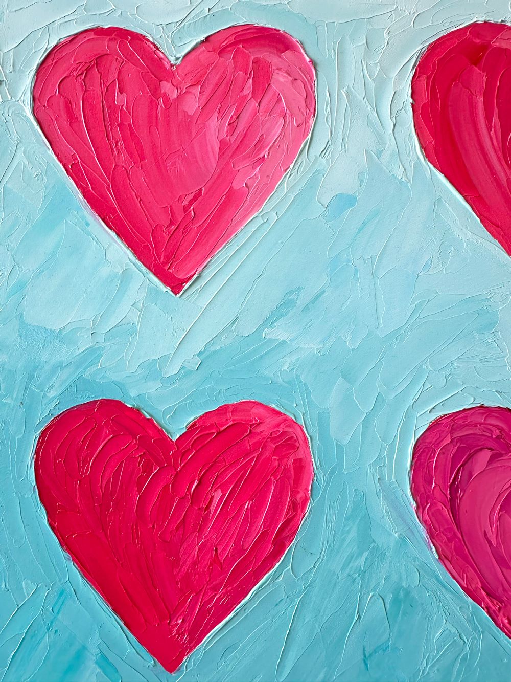 Blushing Hearts – Original Oil Painting by Cassie Holmes