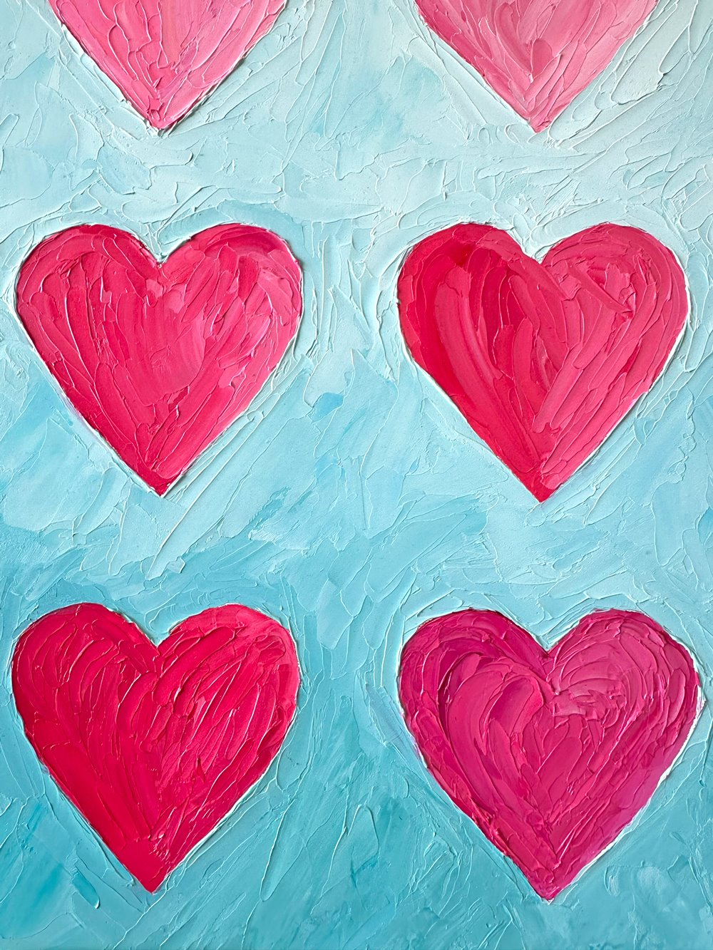 Blushing Hearts – Original Oil Painting by Cassie Holmes