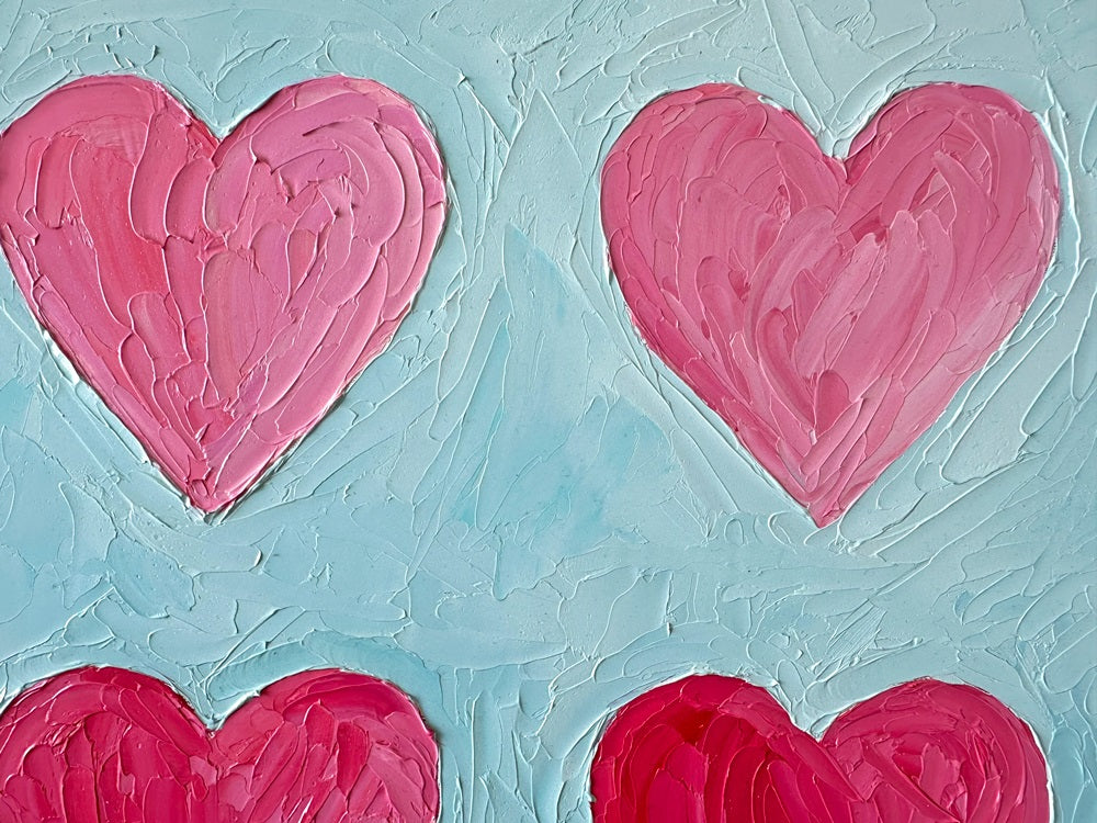 Blushing Hearts – Original Oil Painting by Cassie Holmes