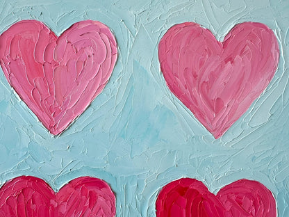 Blushing Hearts – Original Oil Painting by Cassie Holmes