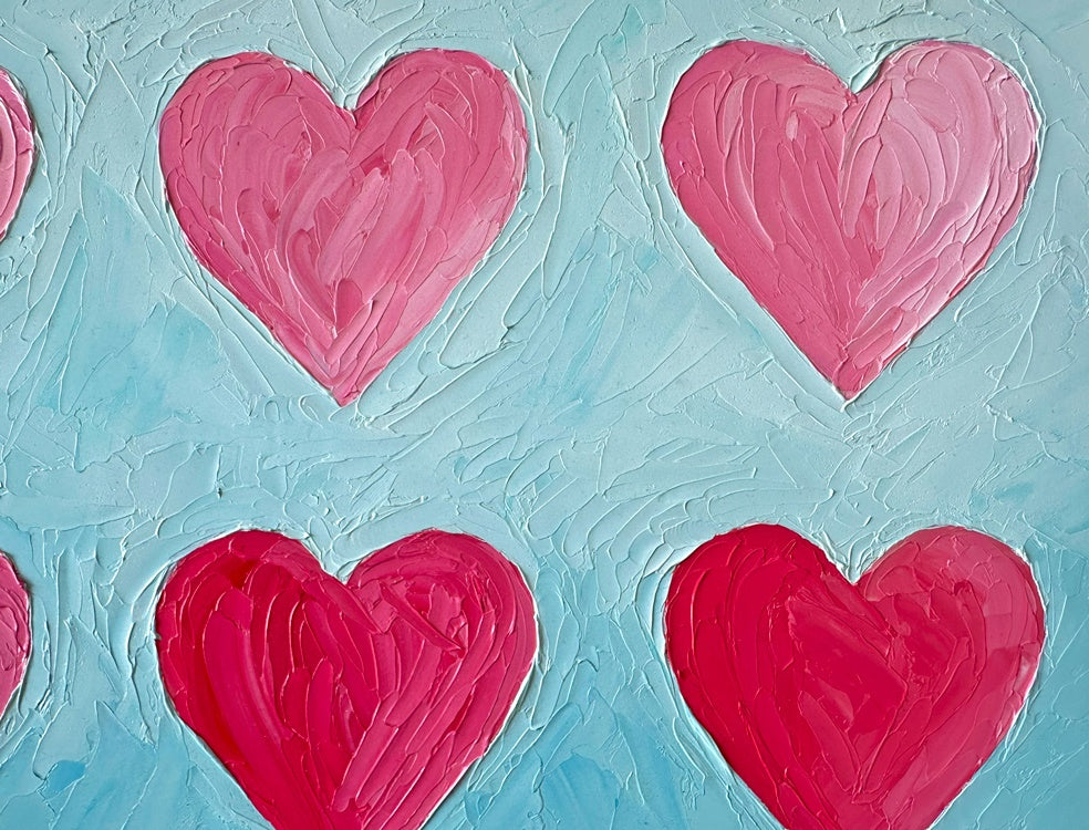 Blushing Hearts – Original Oil Painting by Cassie Holmes