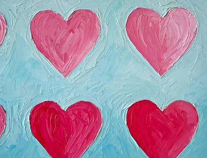 Blushing Hearts – Original Oil Painting by Cassie Holmes