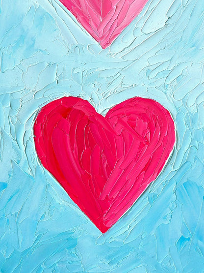 Blushing Hearts – Original Oil Painting by Cassie Holmes