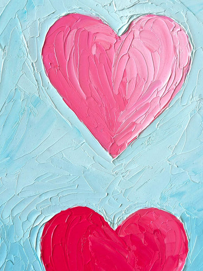Blushing Hearts – Original Oil Painting by Cassie Holmes