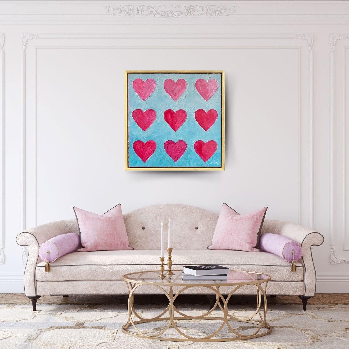 Blushing Hearts – Original Oil Painting by Cassie Holmes