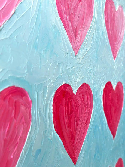 Blushing Hearts – Original Oil Painting by Cassie Holmes