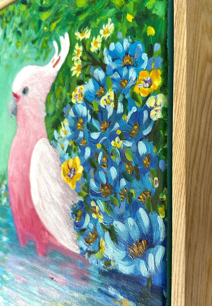 Calm Pink Waters - Original Oil Painting by Cassie Holmes