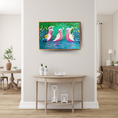 Calm Pink Waters - Original Oil Painting by Cassie Holmes