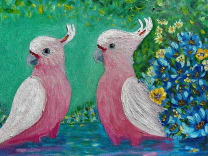 Calm Pink Waters - Original Oil Painting by Cassie Holmes