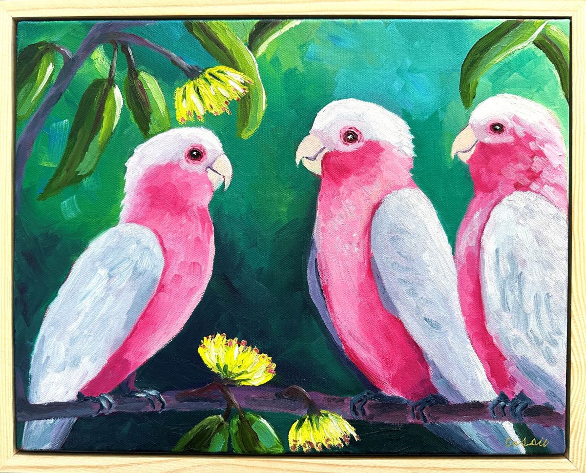 Catch up with the Gals – Original Oil Painting by Cassie Holmes