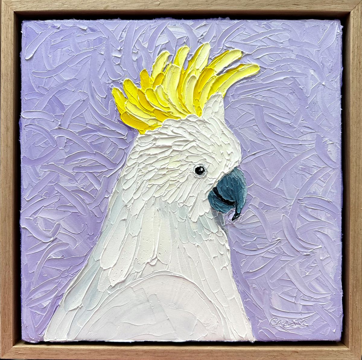 Cheery Cocky – Original Oil Painting by Cassie Holmes
