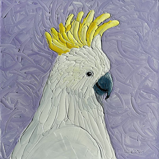 Cheery Cocky – Original Oil Painting by Cassie Holmes