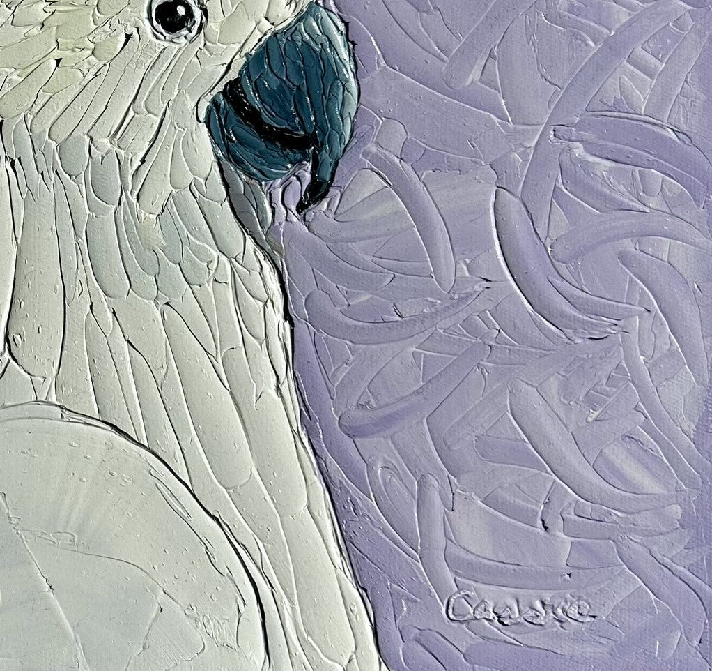 Cheery Cocky – Original Oil Painting by Cassie Holmes