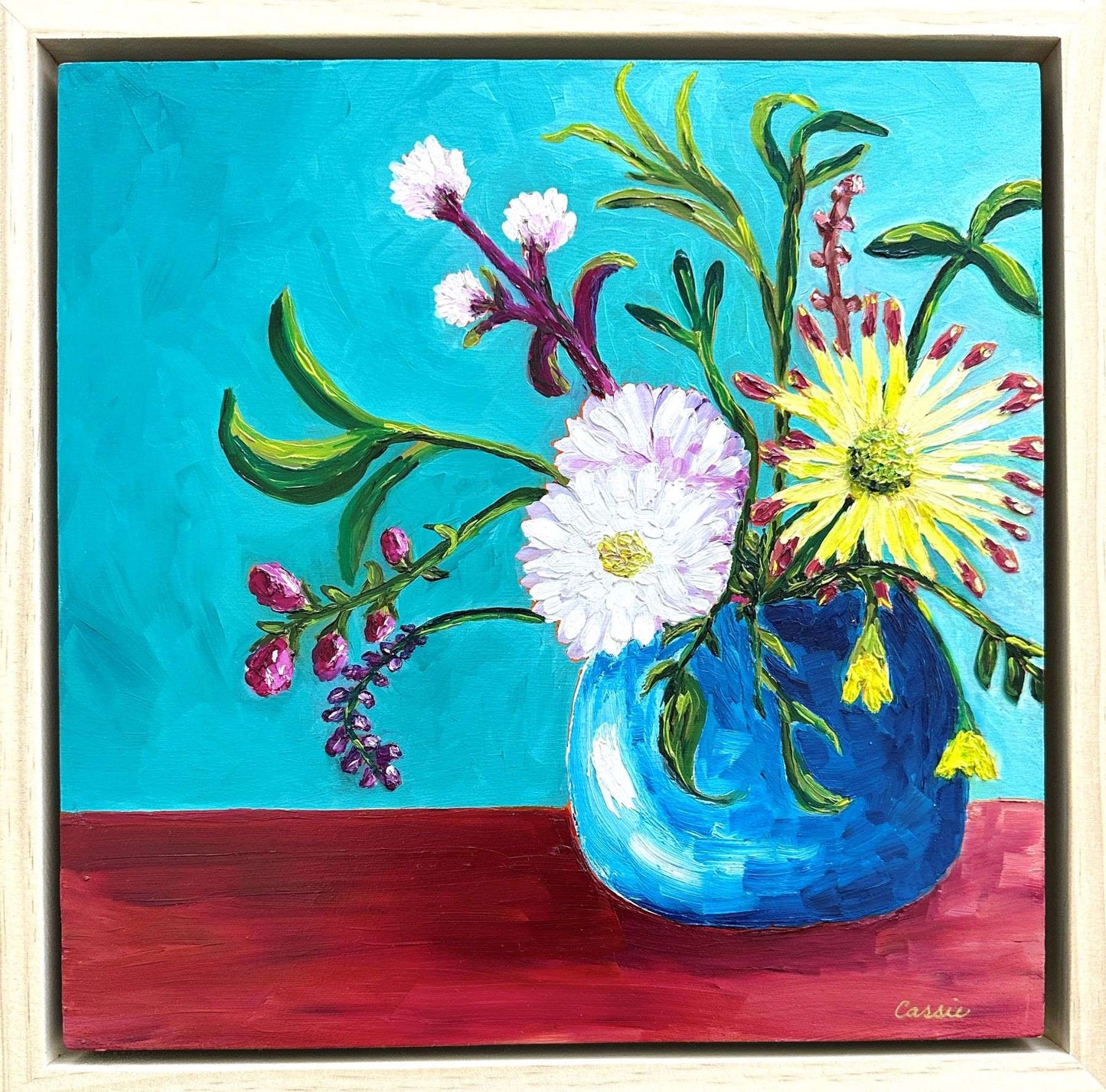 Date Night Flowers – Original Oil Painting by Cassie Holmes