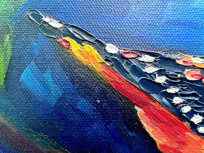 Eve of the Pardalote – Original Oil Painting by Cassie Holmes