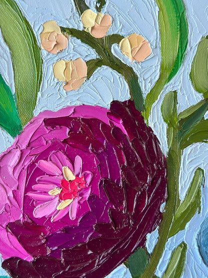 Floral Cockatoo – Original Oil Painting by Cassie Holmes