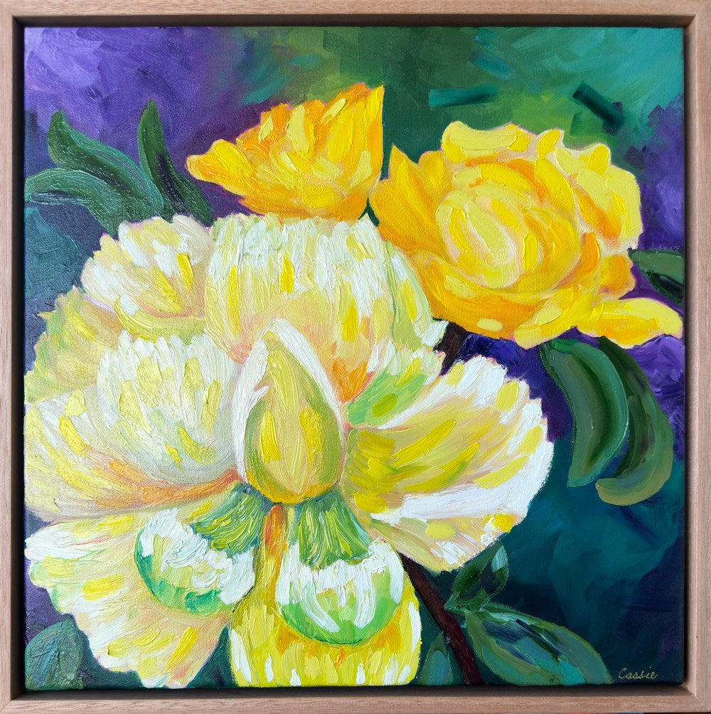 Flowers of Sunshine – Original Oil Painting by Cassie Holmes