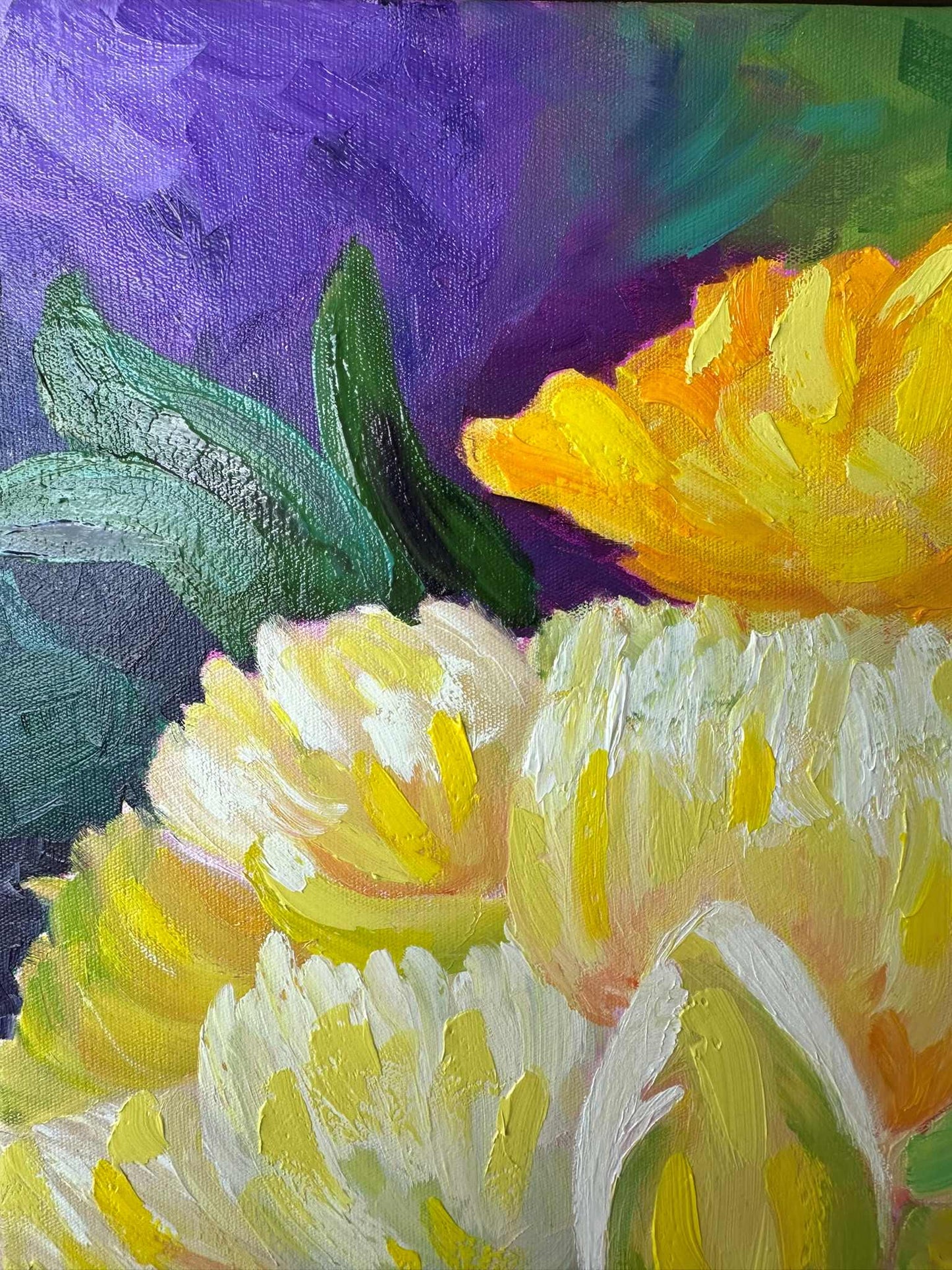Flowers of Sunshine – Original Oil Painting by Cassie Holmes