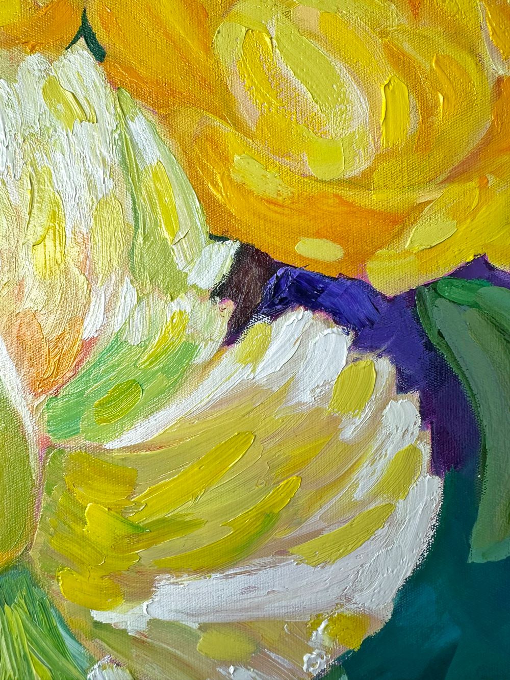 Flowers of Sunshine – Original Oil Painting by Cassie Holmes