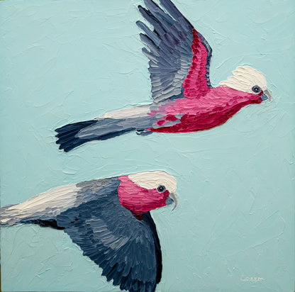 Flying Buddies – Original Oil Painting by Cassie Holmes