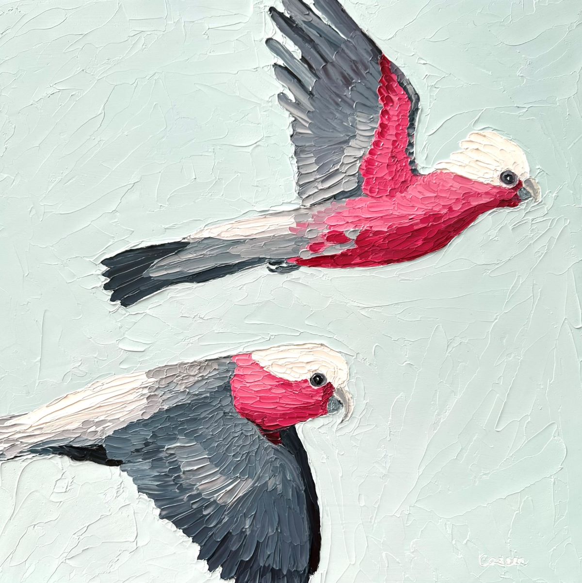 Flying Buddies – Original Oil Painting by Cassie Holmes