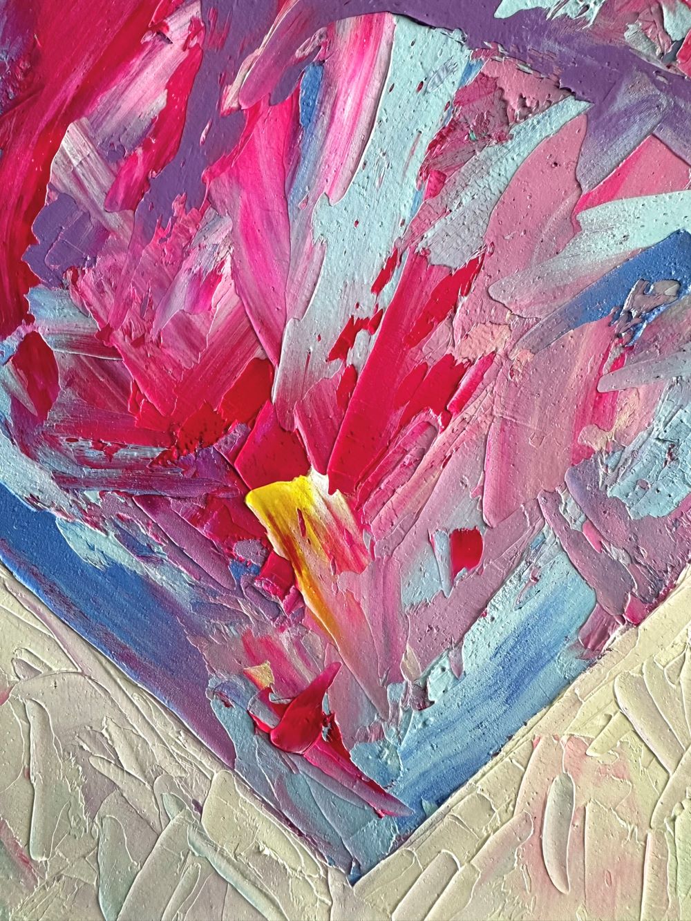 Graffiti Heart – Original Oil Painting by Cassie Holmes