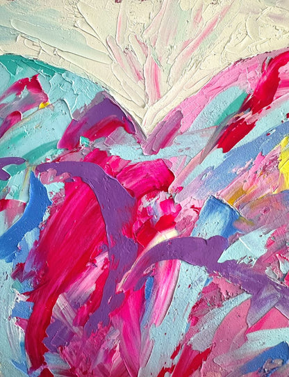 Graffiti Heart – Original Oil Painting by Cassie Holmes