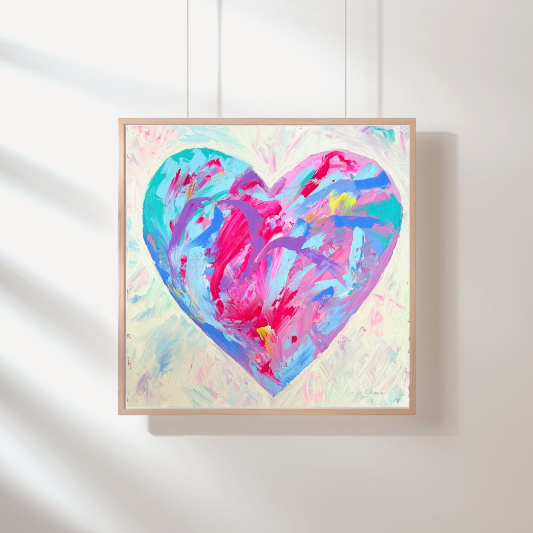 Graffiti Heart – Original Oil Painting by Cassie Holmes
