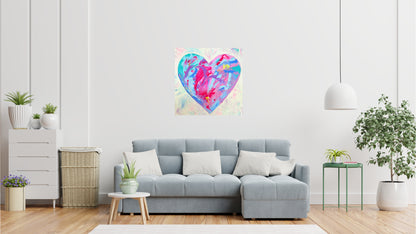 Graffiti Heart – Original Oil Painting by Cassie Holmes