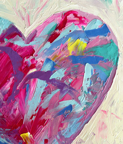 Graffiti Heart – Original Oil Painting by Cassie Holmes