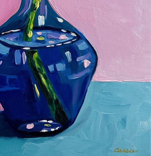 Hydrangea Pompoms – Original Oil Painting by Cassie Holmes