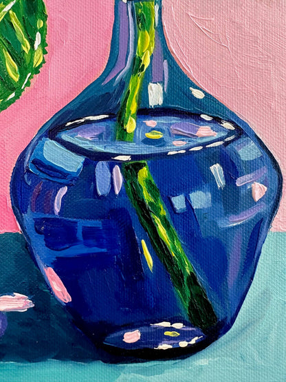 Hydrangea Pompoms – Original Oil Painting by Cassie Holmes