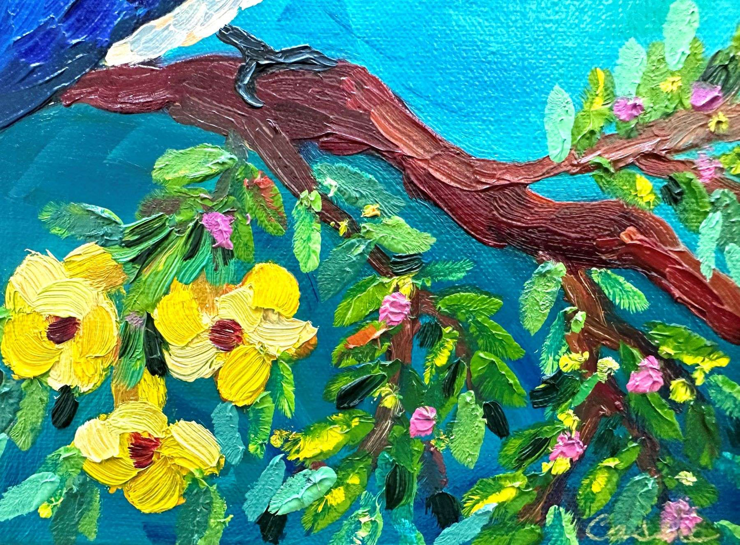 King of Blue – Original Oil Painting by Cassie Holmes