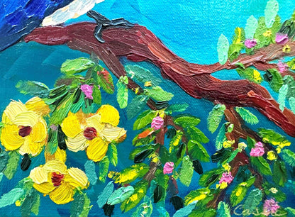 King of Blue – Original Oil Painting by Cassie Holmes