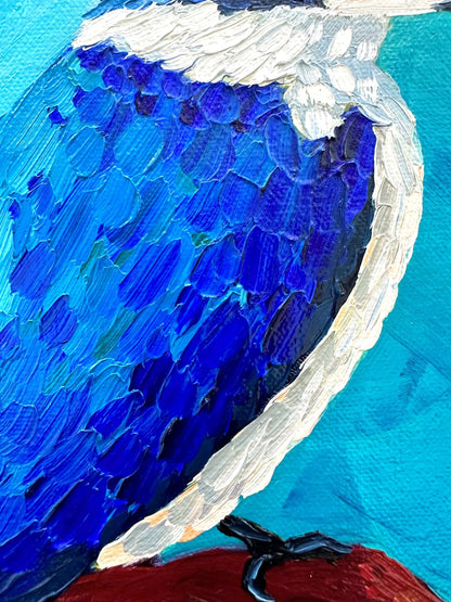 King of Blue – Original Oil Painting by Cassie Holmes