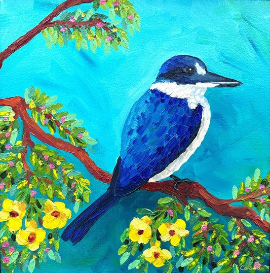 King of Blue – Original Oil Painting by Cassie Holmes