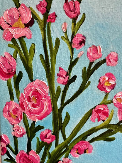 Kingfishers in Flight – Original Oil Painting by Cassie Holmes