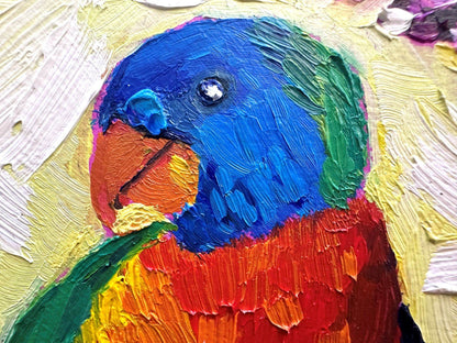 Little Lorikeet – Original Oil Painting by Cassie Holmes