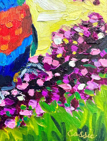 Little Lorikeet – Original Oil Painting by Cassie Holmes